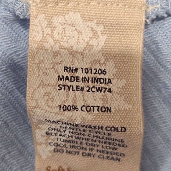 NEW‎ Soft Surroundings Knit Dress Medium Blue 3/4 Sleeve A-Line Casual M - Picture 9 of 10